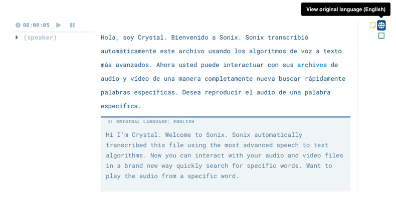 Improve translation workflow with side-by-sed translations See the original text next to the translation for higher accuracy and without switching back and forth between tabs